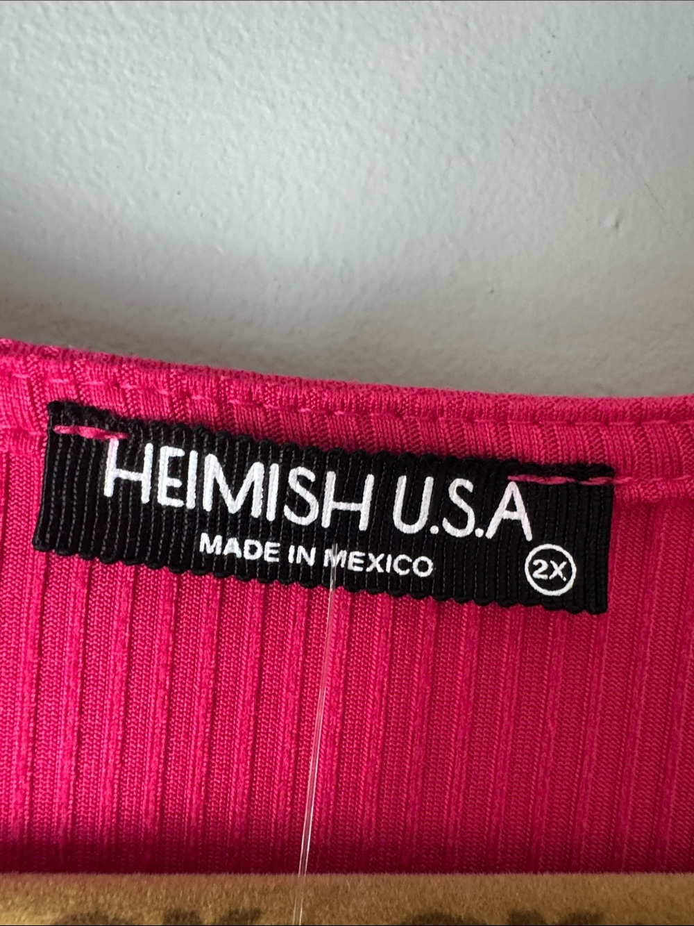 HEIMISH USA Hot Pink Ruffle Sleeve Tunic Top - Picture 2 of 6